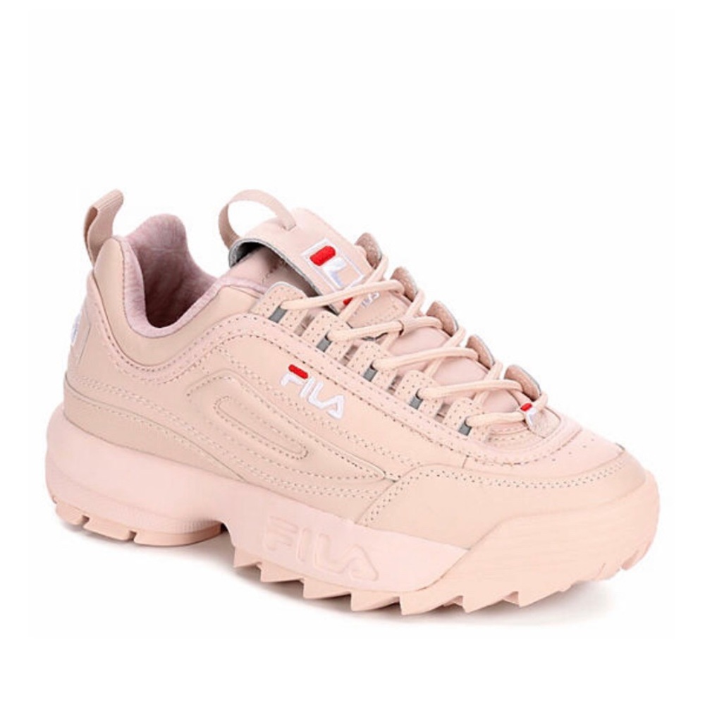FILA WOMENS DISRUPTOR II PREMIUM SNEAKER - BLUSH